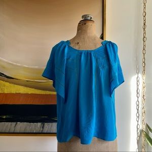 Anthropologie x The Addison Story Flutter Sleeve Blouse